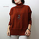  Women's Short Terracotta sweater, Sweaters, Yerevan,  Фото №1