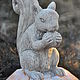 Squirrel with a nut on a pumpkin concrete figurine for home and garden. Figurines. Decor concrete Azov Garden. My Livemaster. Фото №6