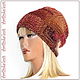 Шапка "AZTECA"№ 69, 77 (шапка женс, шапка крючком). Шапки. Ирина(shvilinka.knit). Ярмарка Мастеров.  Фото №9