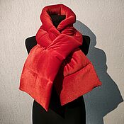 Аксессуары handmade. Livemaster - original item Velvet quilted scarf for women or men. Handmade.