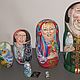 American family nesting dolls portraits matryoshka 3 persons, Dolls1, Ryazan,  Фото №1