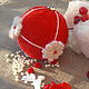 Вязаный шар на елку Цветущий шарик, Елочные игрушки, Липецк,  Фото №1