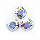 Swarovski 4470, 12 мм Crystal AB. Кристаллы. Real Dream /    Реальная Мечта. Интернет-магазин Ярмарка Мастеров.  Фото №2