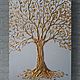 Фактурная картина Золотое дерево, Картины, Кострома,  Фото №1