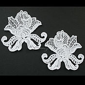 Материалы для творчества handmade. Livemaster - original item Applique embroidery patch rose lace decor FSL free. Handmade.