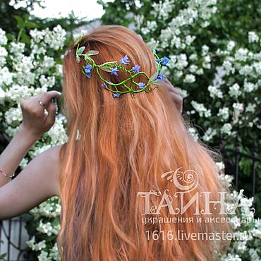 Украшения ручной работы. Ярмарка Мастеров - ручная работа Венок Горошек. Handmade.