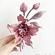 Order Brooch made of velvet Orchid Pink. natalya-4 (natalya-4). Livemaster. . Brooches Фото №3