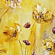 Картина маслом "Желтые цветы", Картины, Пермь,  Фото №1