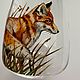 A glass painting of lion, Wine Glasses, Moscow,  Фото №1