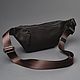Men's leather waist bag 'Sigma S' (Combined). Waist Bag. DragonBags - Men's accessories. My Livemaster. Фото №4