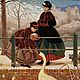 Картина вышитая Зимняя прогулка. Картины. Ольга (Ручная работа). Интернет-магазин Ярмарка Мастеров.  Фото №2