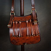 Сувениры и подарки handmade. Livemaster - original item Hunting bag made of leather, bag mod.3b. Handmade.
