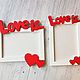 Order Photo frame 'Love is'. butikpodarkovv. Livemaster. . Gifts for February 14 Фото №3