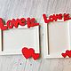 Фоторамка "Love is" деревянная в ассортименте. Подарки на 14 февраля. Бутик Подарков - декор из дерева. Ярмарка Мастеров.  Фото №4