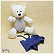 Soft toys: Bear in pants-knitted toy. Stuffed Toys. Olesya Grishina - vyazhu kryuchkom dlya vas. Ярмарка Мастеров.  Фото №4