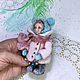 Малыши девочки в шубках елочные игрушки. Елочные игрушки. KatalenaDoll. Ярмарка Мастеров.  Фото №4