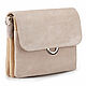 Order Women's leather and suede bag 'Michelle mini' (beige). Russian leather Guild. Livemaster. . Crossbody bag Фото №3