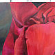 Картина красная роза с поталью "Великолепие" 100х80 см. Картины. Дизайнерские картины Елены Хухаревой. Ярмарка Мастеров.  Фото №5