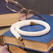 Украшения handmade. Livemaster - original item Necklace: White Bead Harness. Handmade.