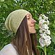 ШАПКА ИЗ КОНОПЛИ И КРАПИВЫ (САЛАТНЫЙ МЕЛАНЖ). Шапки. HEMP and HAPPY. Интернет-магазин Ярмарка Мастеров.  Фото №2