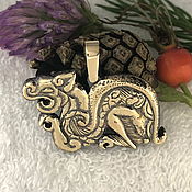 Фен-шуй и эзотерика handmade. Livemaster - original item Scythian Dragon amulet 2 talisman amulet made of metal. Handmade.