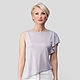 Asymmetric top 'Lavender' (art. Three thousand one hundred eighty five), Blouses, Omsk,  Фото №1