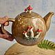 Чайник заварочный с грибами мухоморами, грибной чайник. Чайники. LekaCeramics. Керамика ручной работы. Ярмарка Мастеров.  Фото №5