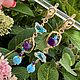 Серьги с бутонами лэмпворк. Серьги классические. Elena Moonlight Jewelry. Интернет-магазин Ярмарка Мастеров.  Фото №2