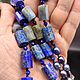 Unique beads made of natural lapis lazuli, labrador and pearls !. Beads2. naturalkavni. My Livemaster. Фото №5