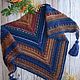 Shawl knitted with tassels Spicy autumn, Shawls, Zaporozhye,  Фото №1