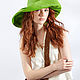 Заказать Sombrero de rafia verde brillante / Lima. lizaprior. Ярмарка Мастеров. . Hats1 Фото №3