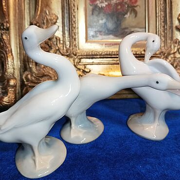 Винтаж ручной работы. Ярмарка Мастеров - ручная работа Винтаж: Утки.Lladro.Гуси.Статуэтка.Фарфор.Испания. Handmade.
