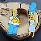 Эко брошь Персонажи из  The Simpsons, Брошь-булавка, Ульяновск,  Фото №1