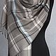 Домотканый шарф "Запах дождя". Кашемир-шёлк Loro Piana. Шарфы. Weaving Finds. Ручное ткачество.. Интернет-магазин Ярмарка Мастеров.  Фото №2