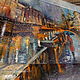 Картина "В моём городе дождь". Картины. OLizza. Ярмарка Мастеров.  Фото №4