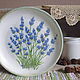 'Blue lavender' decorative Plate in the style of Provence, country, Plates, St. Petersburg,  Фото №1