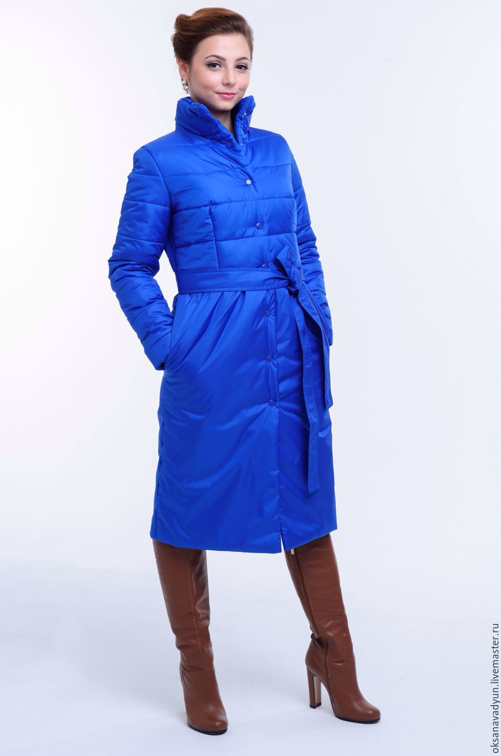 Женское пальто из болоньи