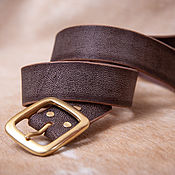 Аксессуары handmade. Livemaster - original item Men`s belt made of genuine leather 