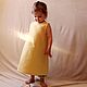 'Sunny Bunny ' Linen dress, yellow simple summer, Dresses, Tomsk,  Фото №1