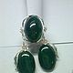 Headsets malachite. Jewelry Sets. kamniurala. Online shopping on My Livemaster.  Фото №2