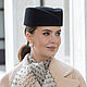 Шляпка-пилотка Elegance. Цвет черный. Шляпы. Лана Анисимова. Интернет-магазин Ярмарка Мастеров.  Фото №2