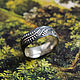 Here is a beautiful ring with patterns in the form of fern leaves appeared we have in stock!
