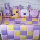 Order Bumpers animals for a cot. Miss Judy cotton (JuliaLepa). Livemaster. . Sides for crib Фото №3