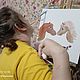Заказать Мир на земле без греха. Наталия Ж. Кисточка послушная губам. Ярмарка Мастеров. . Картины Фото №3