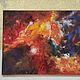 Cosmos oil painting abstract palette knife. Pictures. paintmart (oikos). My Livemaster. Фото №5