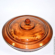 Посуда handmade. Livemaster - original item Wooden pot-barrel with lid made of Siberian Cedar #K18. Handmade.