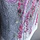 Felted Silk Vest with Sheep Curls Snowy Winter. Vests. FansFelt. My Livemaster. Фото №6