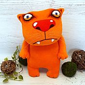 Куклы и игрушки handmade. Livemaster - original item If you`re so cultured... Soft toy plush red cat. Handmade.
