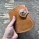 Заказать Кошелек-бабочка Шериф байкерский из кожи рыжий. Iron Arm Leatherworks (Екатерина). Ярмарка Мастеров. . Кошельки Фото №3
