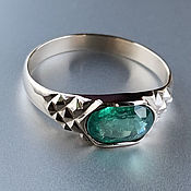 Украшения handmade. Livemaster - original item Men`s Gold Ring with Emerald (1,89ct) Handmade Ring. Handmade.